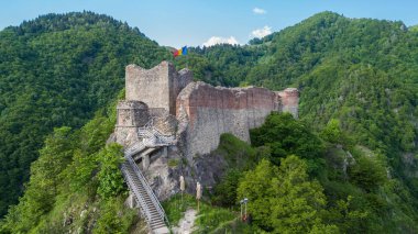 Poenari kale Dağı Cetatea Romanya tarihinde
