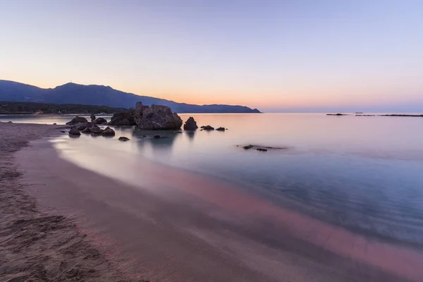 Elafonisi 海滩。希腊克里特岛 — 图库照片