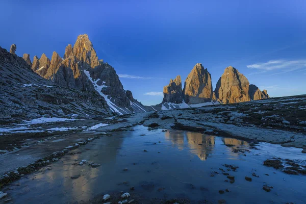 Tre cime di Lavaredo. Dolomitalperna, Italien — Stockfoto