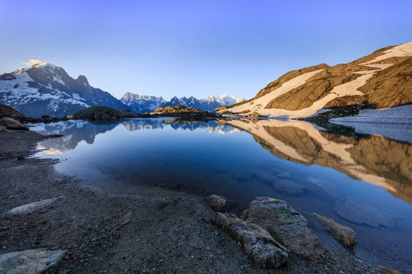 Lac Blanc, Graian Alps, França — Fotografia de Stock
