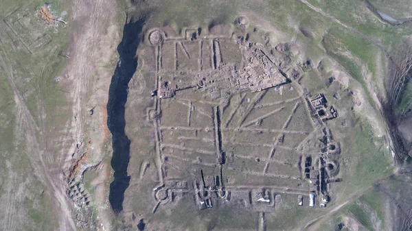 Ruinas de la fortaleza de Ulmetum, Rumania — Foto de Stock