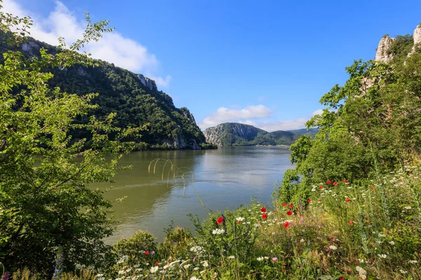 Danube Gorges. Cazanele Mari, Romania 스톡 사진