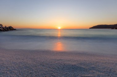 Mermer beach (Saliara beach), Thassos Islands, Yunanistan