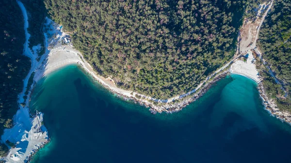 Porto Vathy and Marble beach, Thassos island, Grécia — Fotografia de Stock