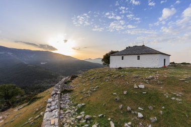 kastro köyün kilisede. Thassos Island, Yunanistan