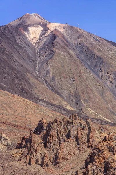 テイデ国立公園のテイデ山の眺め。テネリフェ 島 — ストック写真