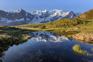 Mont Blanc Massif Fransız Alplerinde