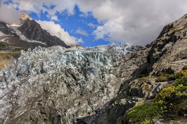 Lodowca Argentiere Alpy Chamonix, Francja — Zdjęcie stockowe