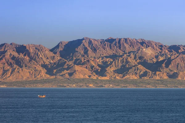Vista Costa Iraniana Partir Golfo Pérsico — Fotografia de Stock