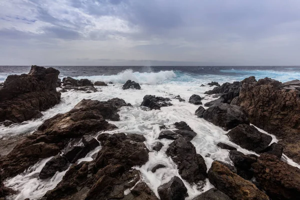 Вулканический Берег Тенерифе Канарские Острова Испания — стоковое фото
