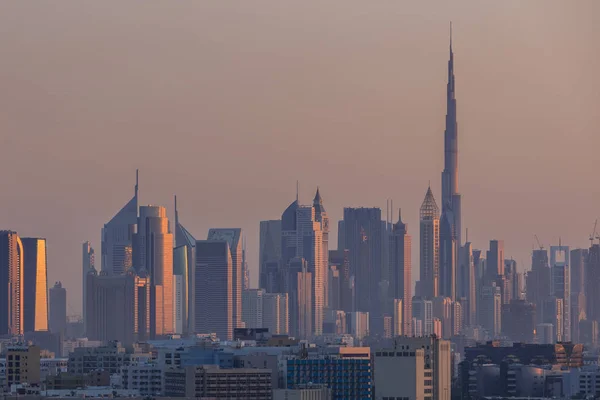 Вид Центр Дубая Бурдж Халифа Бурдж Халифа Является Самым Высоким — стоковое фото