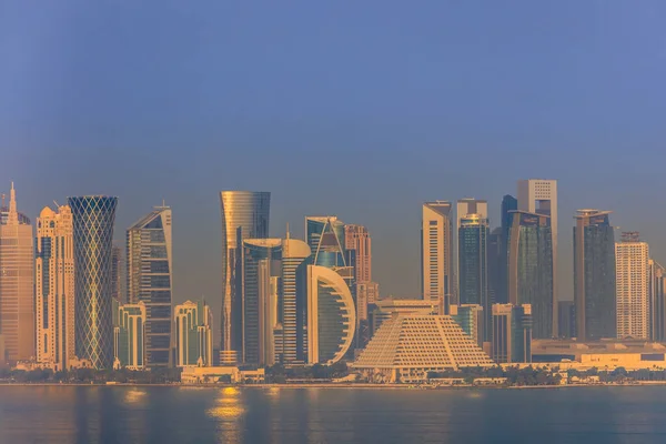 Восход Солнца Дохе Аддава Катар Ближний Восток — стоковое фото