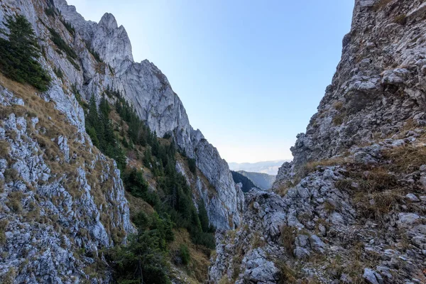 Bergslandskap Piatra Craiului Mountains Rumänien — Stockfoto