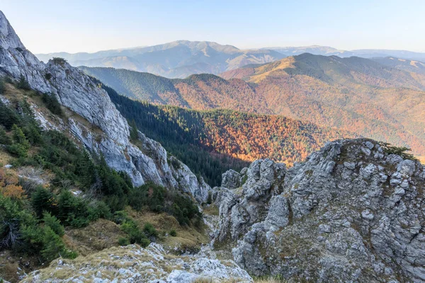 Romanya Nın Piatra Craiului Dağları Ndaki Dağ Manzarası — Stok fotoğraf