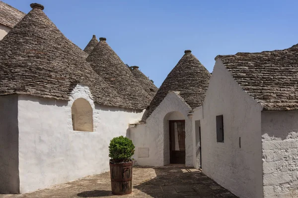 Seperti Rumah Bersejarah Kota Alberobello Italia — Stok Foto