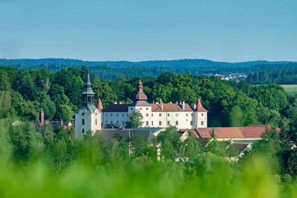 Renaissance Castle Church Village Dobersberg Lower Austria Summer — Stock Photo, Image