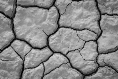 Kuru kırık dünya arka plan, kil çöl doku