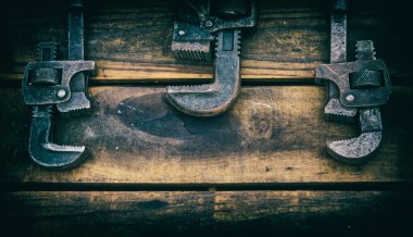 Vintage boru anahtarı