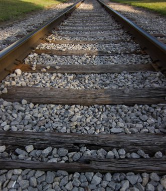 Küçük kasaba demiryolu parça