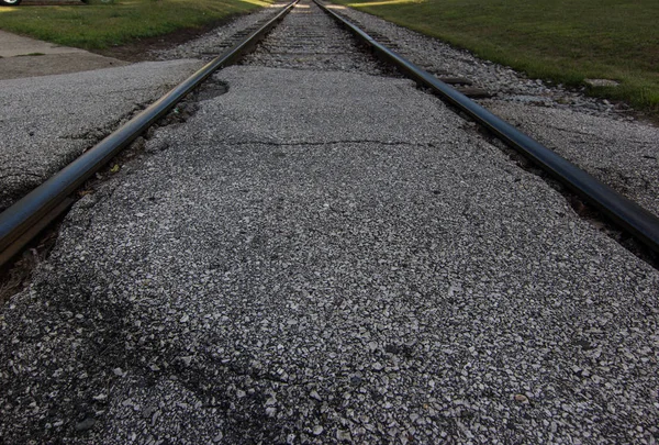 Grunge vías del ferrocarril —  Fotos de Stock