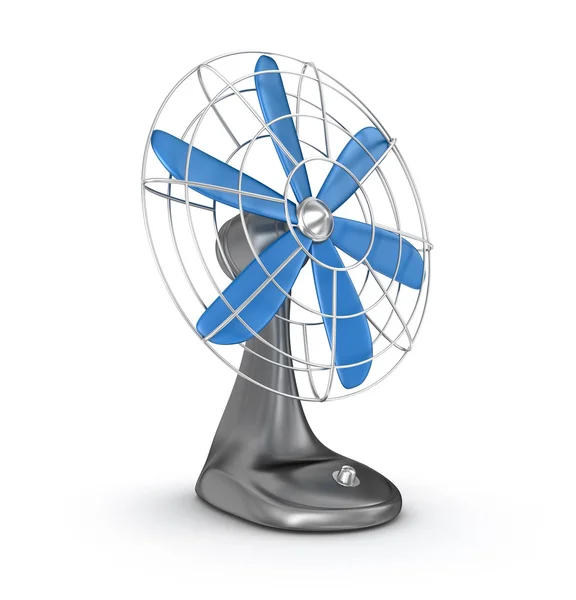 Old style electric fan 3D rendering — Stock Photo, Image
