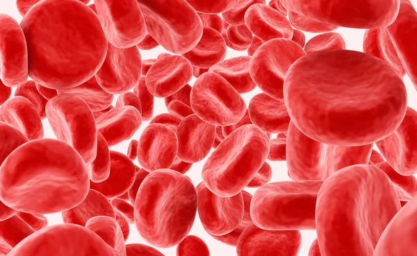 Fondo de células sanguíneas, ilustración 3D — Foto de Stock