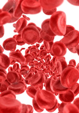 Kan hücrelerinin arka plan, 3d çizim