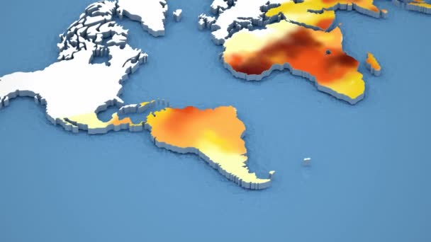 Malaria Disease Spread Map Areas Risks Animation Video By C Alexmit Stock Footage 182815664