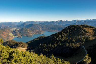 Walchensee görünümüne 