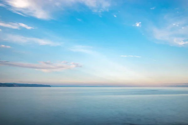 Albenga beach üzerinden deniz manzarası