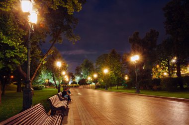 Sokak Alexander Bahçe. Gece