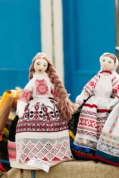 Belarusian Folk toy. Doll girl — Stock Photo, Image