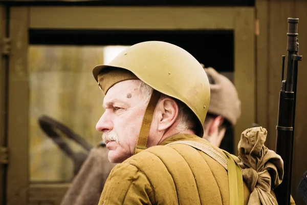 Starych żołnierzy Armii Radzieckiej. Gomel, Białoruś — Zdjęcie stockowe