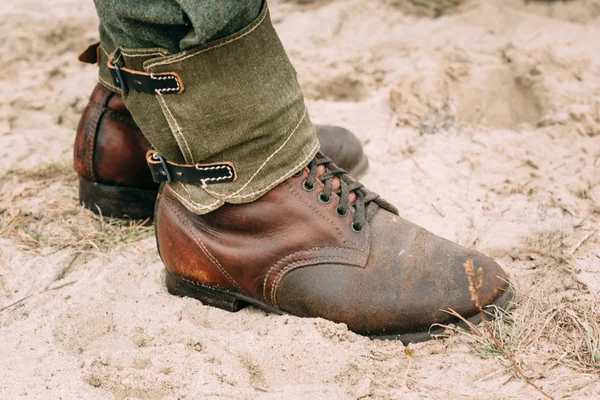 German Military boots. The Second World War — Stock Photo, Image