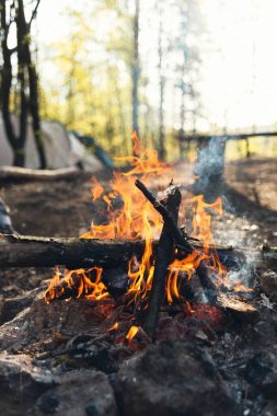 Yemek yemek turist kampta