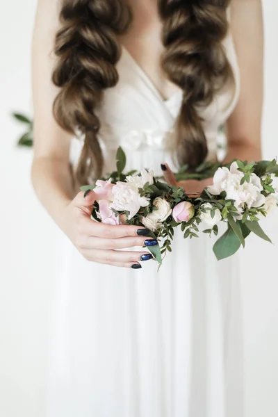 Mattina nuziale di una sposa — Foto Stock