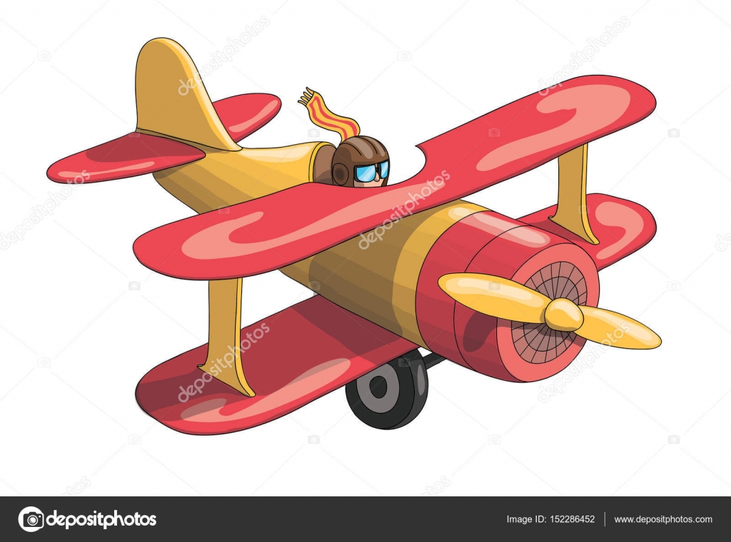 Download Cartoon Retro Vintage Plane. EPS-10 vector format — Stock Vector © illumylov #152286452