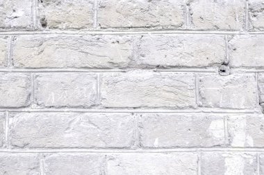 Doku veya arkaplan için beyaz tuğla duvar