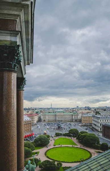 Mariinsky Palace Och Isakskatedralen Square Ovanifrån Sankt Petersburg Ryssland — Stockfoto