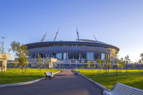 Nuevo Estadio Zenith Arena Donde Celebrará Copa Del Mundo 2018 — Foto de Stock
