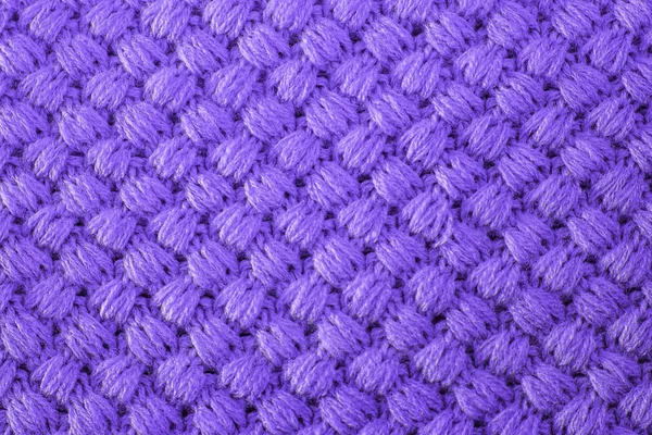 Tejido Punto Ultravioleta Hecho Hilo Heathered Fondo Texturizado Tendencias Color —  Fotos de Stock