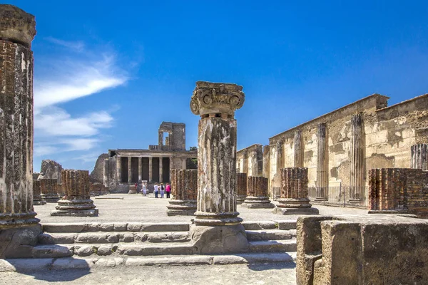 Antiguas Ruinas Pompeya Thermopolium Restos Arqueológicos Calle Della Abbondanza Nápoles — Foto de Stock