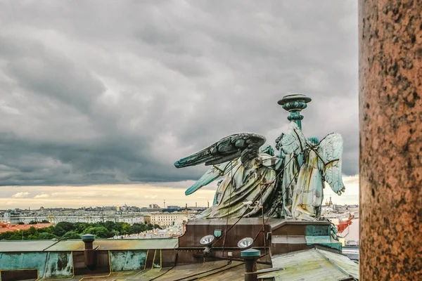 지붕에 세인트 러시아 천사와 대성당의 높이에서 세인트 버그의 파노라마 — 스톡 사진