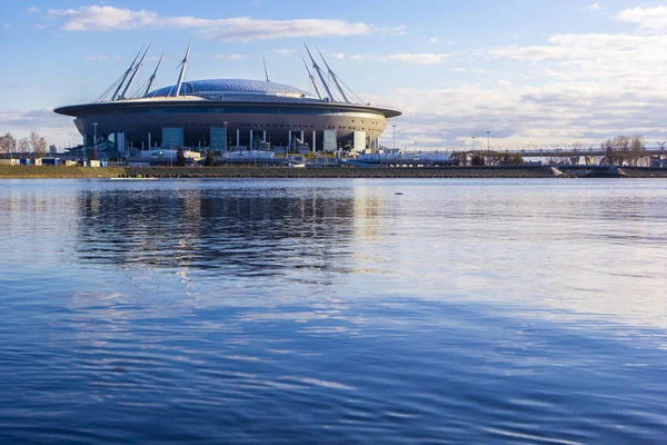 Saint Petersburg Rusia Abril 2018 Vista Desde Río Neva Golfo — Foto de Stock