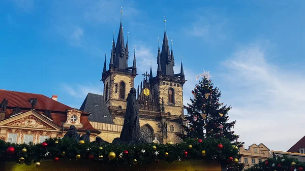 Prague República Checa Dezembro 2019 Mercado Tradicional Natal Stare Mesto — Fotografia de Stock