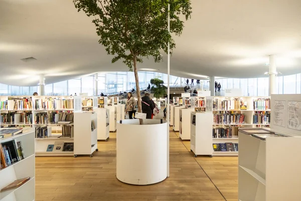 Helsinki Finlandia Enero 2020 Helsinki Central Library Oodi Lugar Encuentro — Foto de Stock