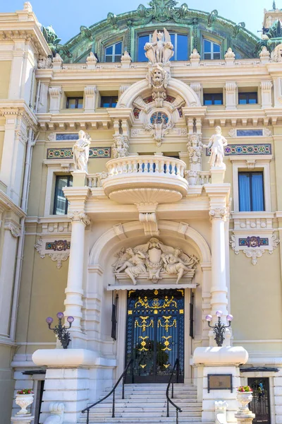 Decoration Elements Part Building Beautiful Monte Carlo Casino Principality Monaco — Stock Photo, Image