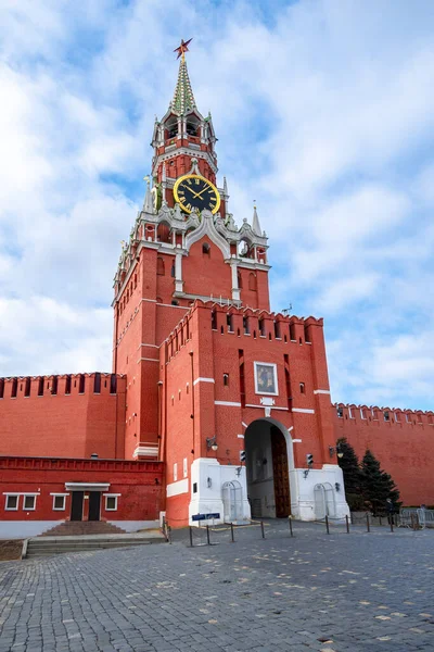 Moscú Rusia Febrero 2020 Kremlin Moscú Con Torre Spassky Centro — Foto de Stock