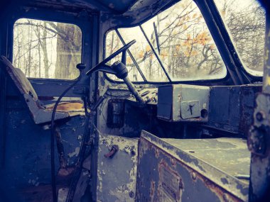 Dedem eski kamyon. Çeşitli eski kamyon olan bireysel çekilmiş fotoğrafı.