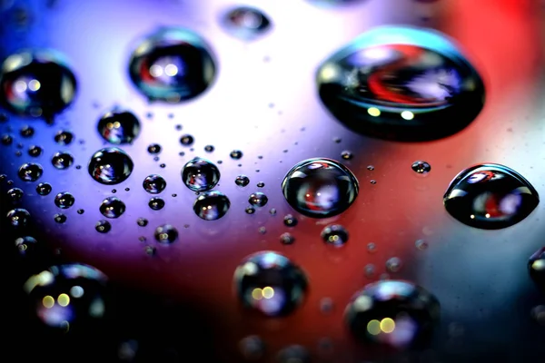 Droplets Water Vivid Colorful Blurry Background Droplets Abstract Colors — Stock Photo, Image